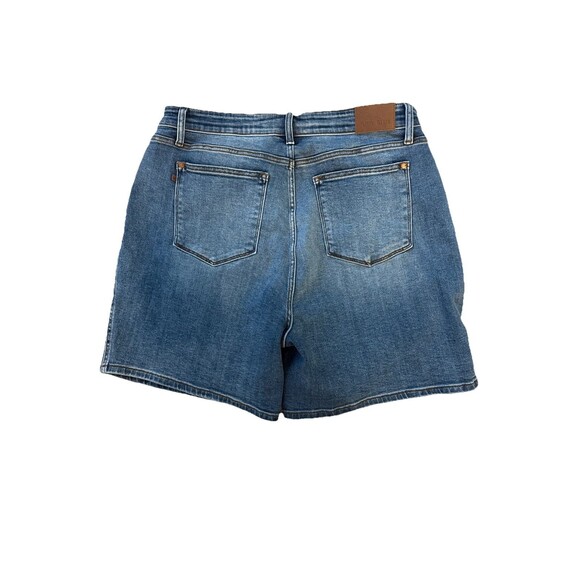Judy Blue “He Said So” Mid Thigh Denim Dad Shorts Size 3XL JB15299 Soft Stretchy - Picture 2 of 9